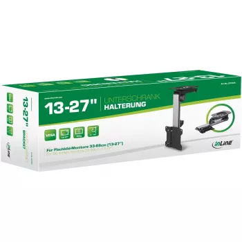 Soporte bajo encimera InLine para pantallas hasta 68 cm (27