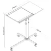 Carrito InLine para portátil y proyector, altura 70–90 cm