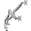 Soporte de mesa con elevador y USB/audio InLine, 2 monitores hasta 81 cm (32
