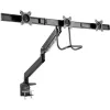 Soporte de sobremesa InLine con elevador y USB3.0, articulado, para 3 pantallas de hasta 27