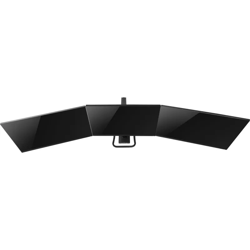 Soporte de sobremesa InLine con elevador y USB3.0, articulado, para 3 pantallas de hasta 27