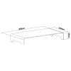 Plataforma para monitor InLine aluminio 63 mm max. 10 kg independiente plata 23175A