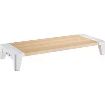 InLine Monitor Platform+, 2x USB 3.2 Gen1 y carga QC3, 80mm, máx. 15kg