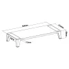 InLine Monitor Platform+, 2x USB 3.2 Gen1 y carga QC3, 80mm, máx. 15kg