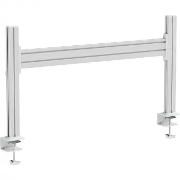 Panel de montaje de mesa Slatwall InLine 23181E aluminio 1 m con 2 soportes 0,43 m