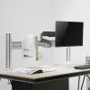 Panel de montaje de mesa Slatwall InLine 23181E aluminio 1 m con 2 soportes 0,43 m