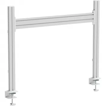 Panel de montaje de mesa Slatwall InLine 23181F aluminio 1 m con 2 soportes 0,86 m