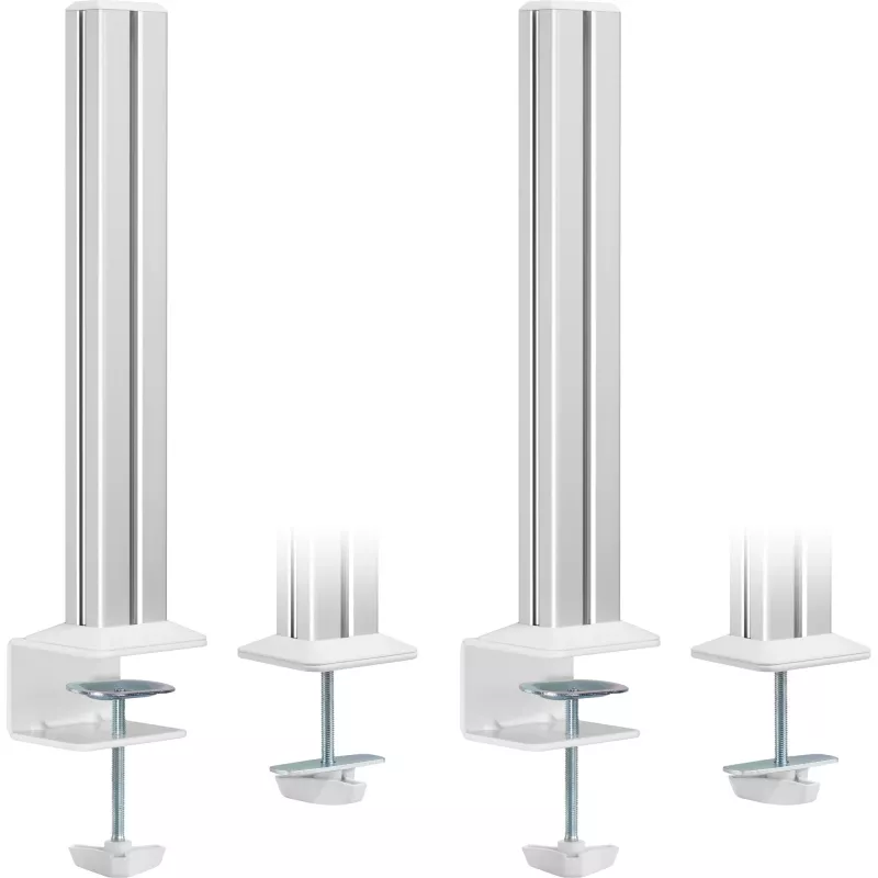 Panel de montaje de mesa Slatwall InLine 23181F aluminio 1 m con 2 soportes 0,86 m