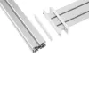 Panel de montaje de mesa Slatwall InLine 23181F aluminio 1 m con 2 soportes 0,86 m