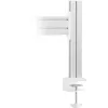 Panel de montaje de mesa Slatwall InLine 23181F aluminio 1 m con 2 soportes 0,86 m