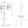 Soporte para TV InLine 23195A regulable en altura para TV LED 37-70