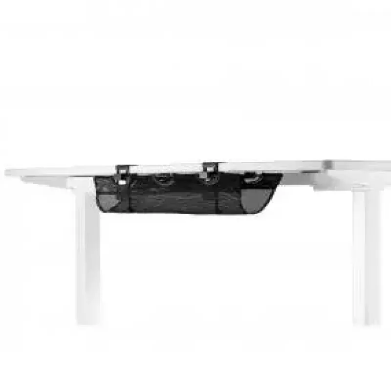 Bandeja portacables InLine 23199B negra red de almacenamiento bajo mesa 610x240x390 mm