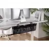 Bandeja portacables InLine 23199B negra red de almacenamiento bajo mesa 610x240x390 mm