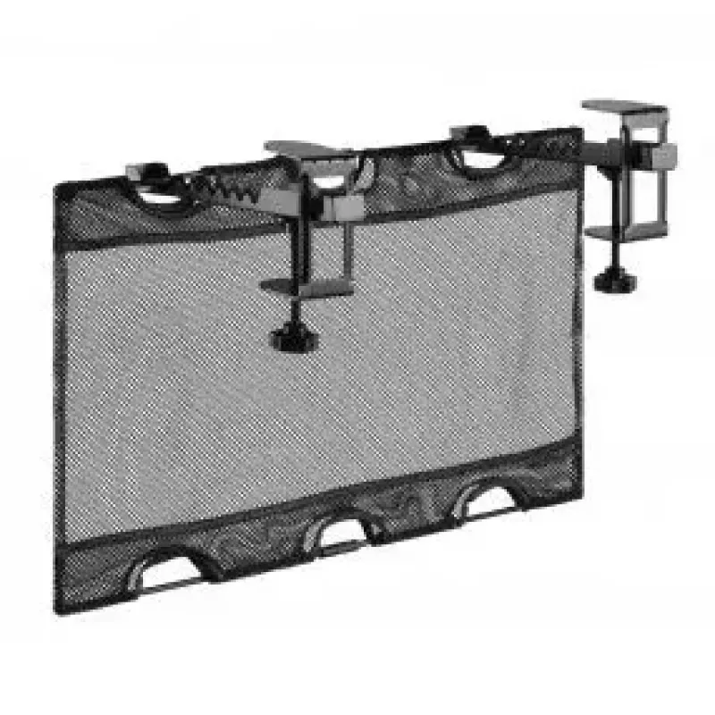 Bandeja portacables InLine 23199B negra red de almacenamiento bajo mesa 610x240x390 mm