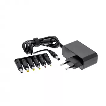 Fuente de alimentación universal InLine, 12 V / 24 W con 6 conectores intercambiables