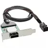 Soporte adaptador Low-Profile SAS HD InLine ext. SFF-8088 / int. SFF-8643 0,75 m
