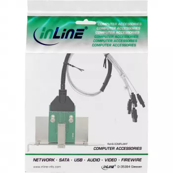 Tarjeta de interfaz SATA InLine SFF-8644 4x SATA