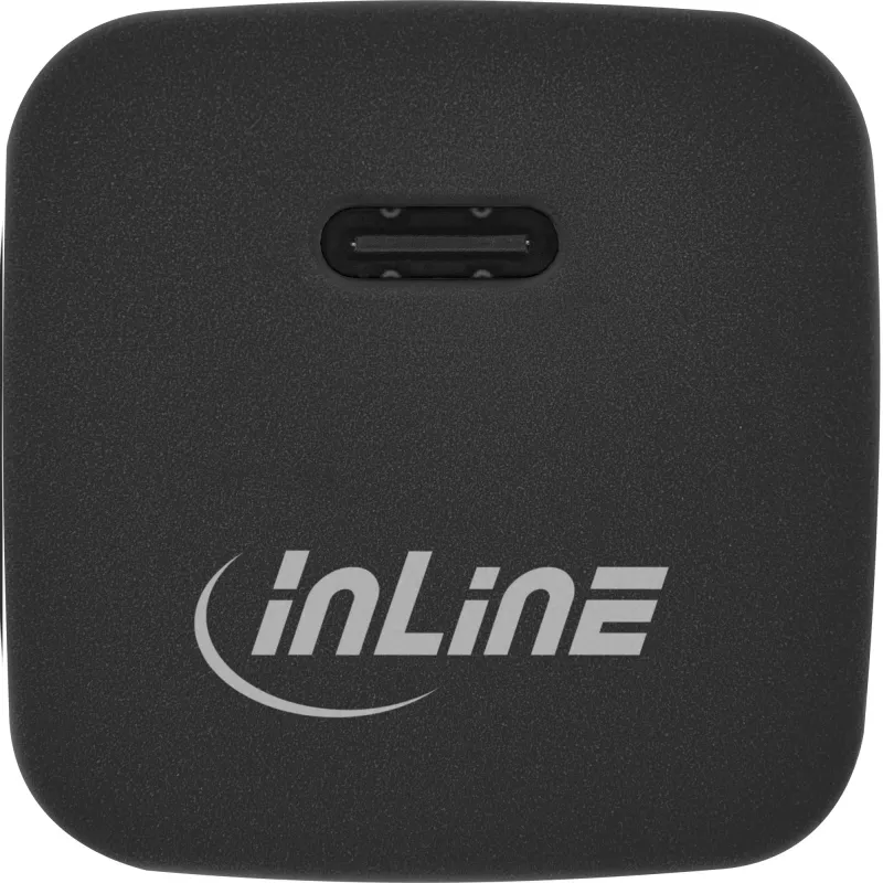 Cargador USB InLine Single USB-C, Power Delivery, PPS, 33W, negro