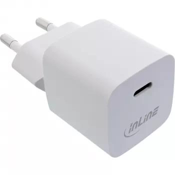 Cargador USB InLine 31501C Single USB-C 33W Power Delivery PPS blanco