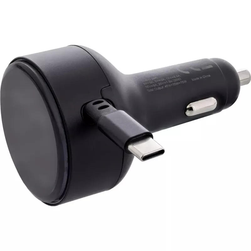 Cargador móvil InLine 31502R universal negro mechero de coche carga rápida coche