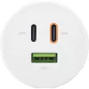 Fuente de alimentación USB PD InLine, cargador GaN, 3 puertos, Dual-USB-C + USB-A, 65W, blanco