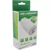 Fuente de alimentación USB PD InLine, cargador GaN, 3 puertos, Dual-USB-C + USB-A, 65W, blanco