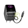 Fuente de alimentación USB InLine, 70 W, GaN, USB-C PD + USB-A QC, cable 60 cm, negro
