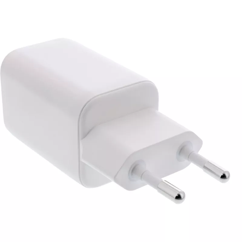 Fuente de alimentación USB InLine, cargador USB-A + USB-C, 33W, PD + QC, blanco