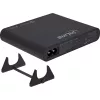 InLine Fuente de alimentación USB GaN, 4 puertos, 2x USB-C + 2x USB-A, 120 W, negro (31515B)