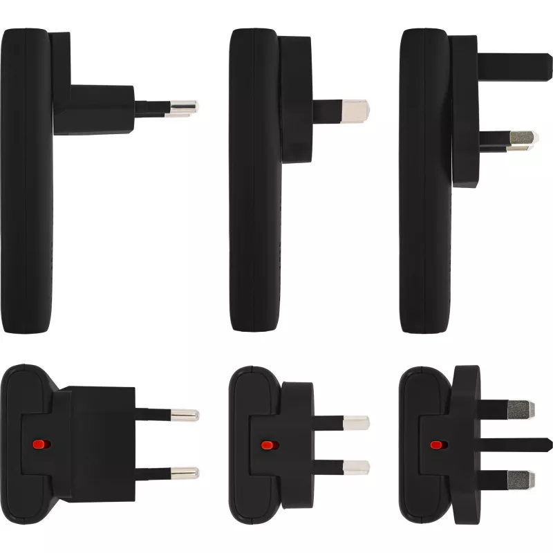 Fuente de alimentación USB cargador InLine 31519B Dual USB-C 65W adaptador de red con dos conectores USB-C