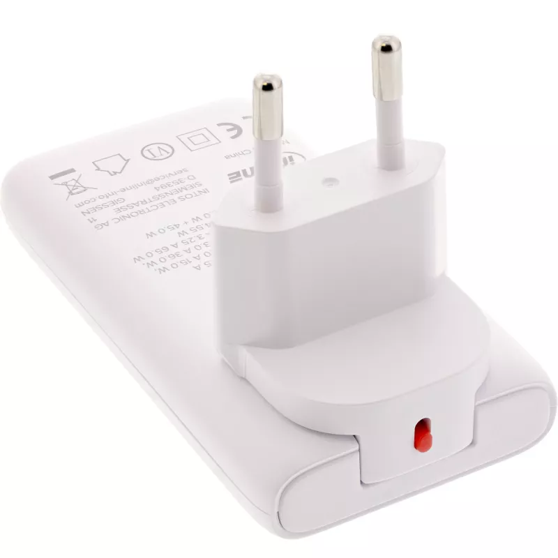Fuente de alimentación USB InLine 31519C Dual USB-C 65W – Conexiones Dual USB-C, 65 W de potencia total