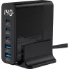Fuente de alimentación USB PD InLine, cargador GaN, 5 puertos, USB-C + USB-A, 140W, con indicador