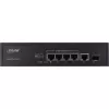 Switch no gestionado InLine PoE+ Gigabit Network Switch 5 puertos 4x PoE+ 1xSFP 1Gb/s sobremesa