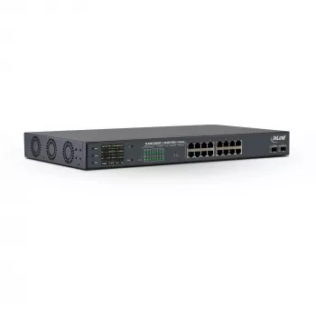 Switch de red PoE+ Gigabit InLine 24 puertos, 1 Gb/s, 2xSFP, 19