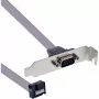 Tapadera de ranura InLine DB9 conector macho a header interno de 10 pines directo 1:1 0,6 m