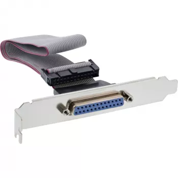 Tapadera de ranura InLine DB25 conector hembra / header de 26 pines 0,34 m, a granel