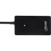 Hub USB 2.0 InLine de 4 puertos, conector macho Type-A a 4x conector hembra Type-A, negro, 30 cm