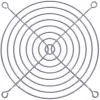 Rejilla protectora para ventilador InLine de metal cromado, 120x120mm