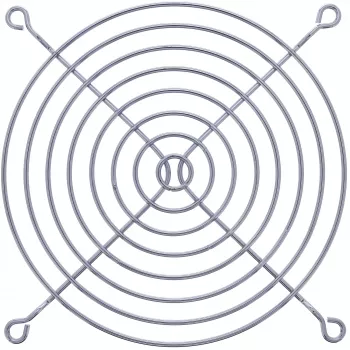 Rejilla protectora para ventilador InLine de metal cromado, 120x120mm