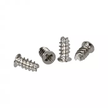 Tornillos para ventilador InLine 5,0x10,0mm plateados 2.000 uds. paquete
