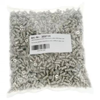 Tornillos para ventilador InLine 5,0x10,0mm plateados 2.000 uds. paquete