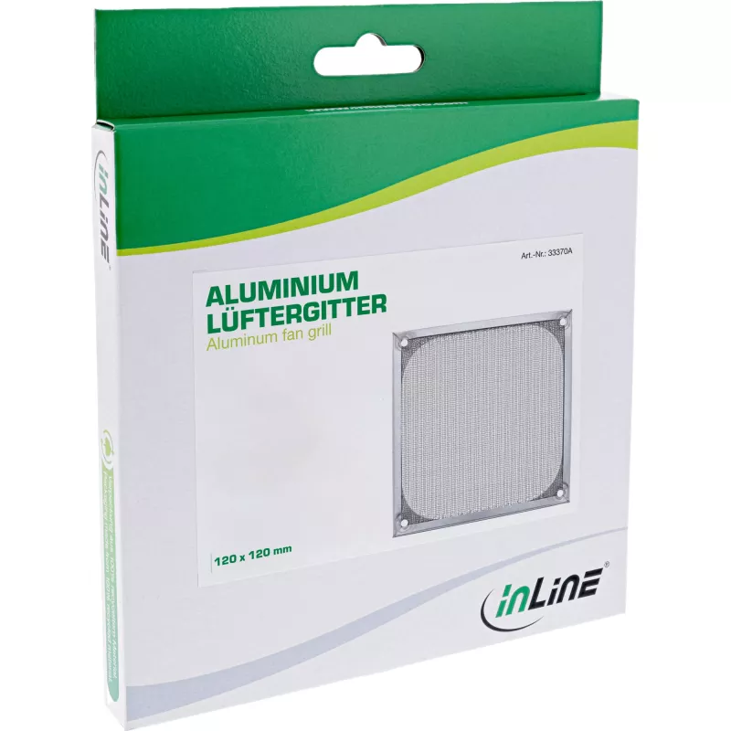 Filtro de aluminio para rejilla de ventilador InLine 33372A 140x140mm