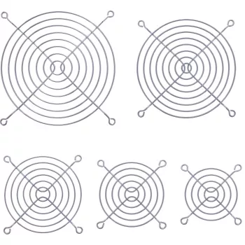 Rejilla para ventilador InLine de metal cromado, 140x140mm