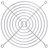 Rejilla para ventilador InLine de metal cromado, 140x140mm