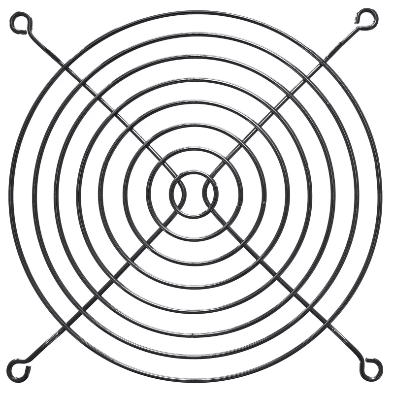 Rejilla para ventilador InLine de metal, negro, 140x140mm