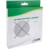Rejilla para ventilador InLine de metal, negro, 140x140mm