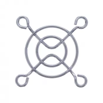 Rejilla para ventilador InLine de metal cromado, 40x40mm