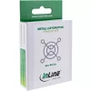 Rejilla para ventilador InLine de metal cromado, 40x40mm