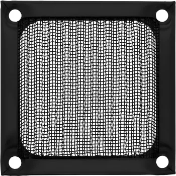Filtro de aluminio para rejilla de ventilador InLine, negro, 60x60mm