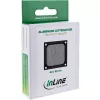 Filtro de aluminio para rejilla de ventilador InLine, negro, 60x60mm